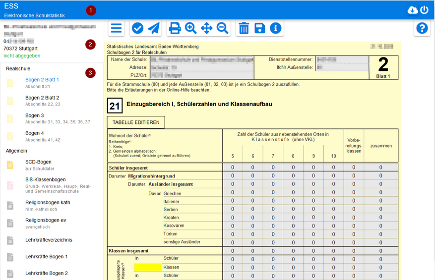 Beispieldarstellungen ESS 2.0 Maske